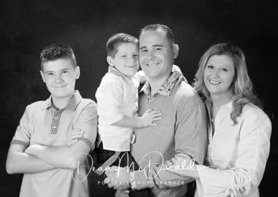 Black an white family portrait-Dean-McDonald-Photography