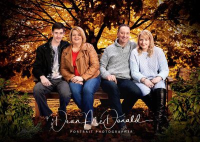 Family-Studio Portrait in a autumn landscape - Dean-McDonald-Photography