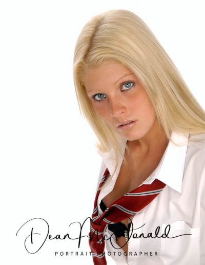 Teenager Portrait with a red tie.
